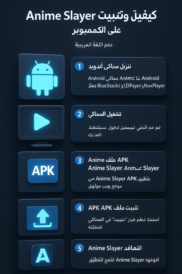 تنزيل وتثبيت Anime Slayer على الكمبيوتر